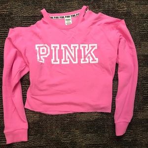 Barely worn! Crop sweatshirt from PINK.